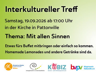 Interkultureller Treff am 19.09.2026 in Pattonville